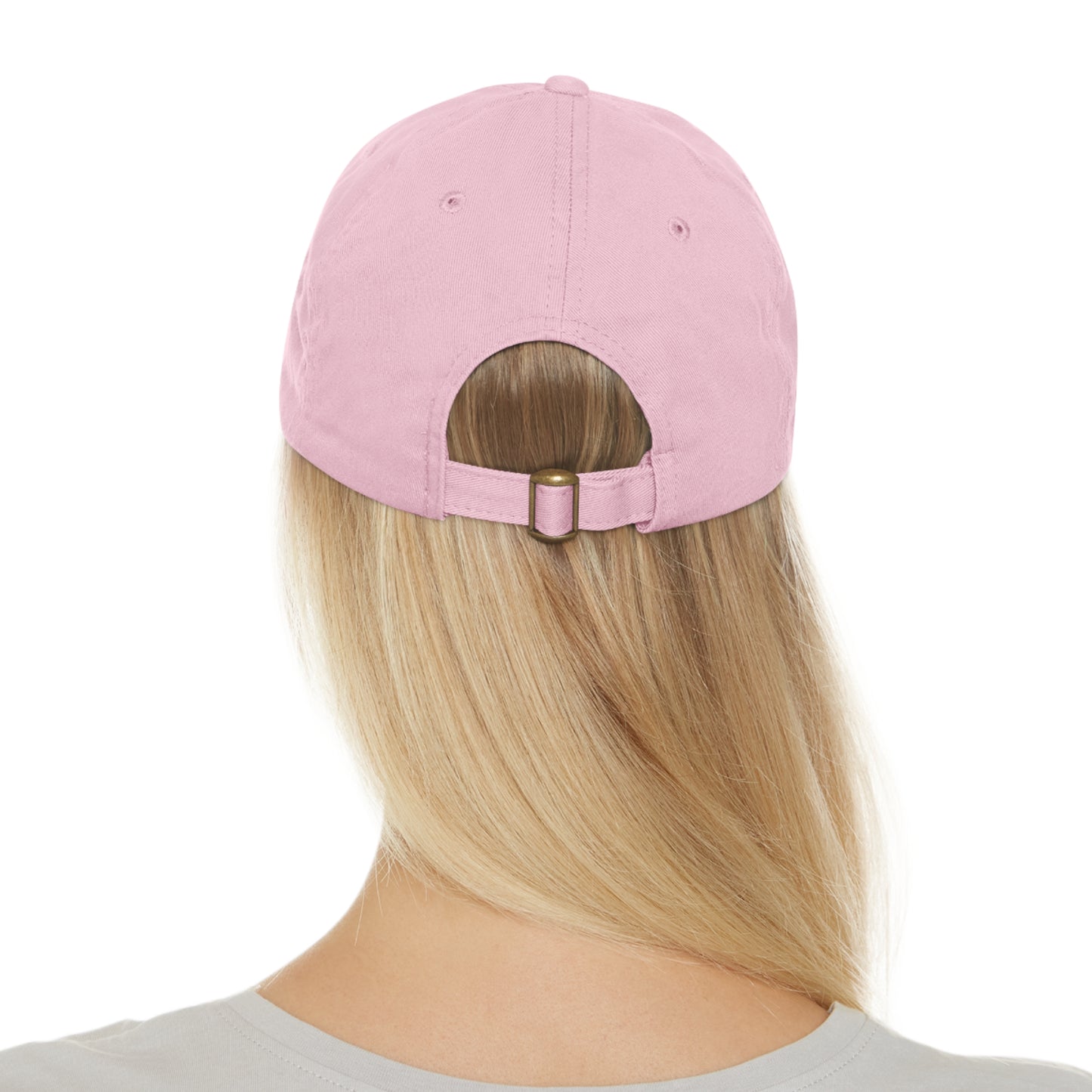 YHWH Dad Hat with Leather Patch